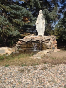 Christ by the waterfall